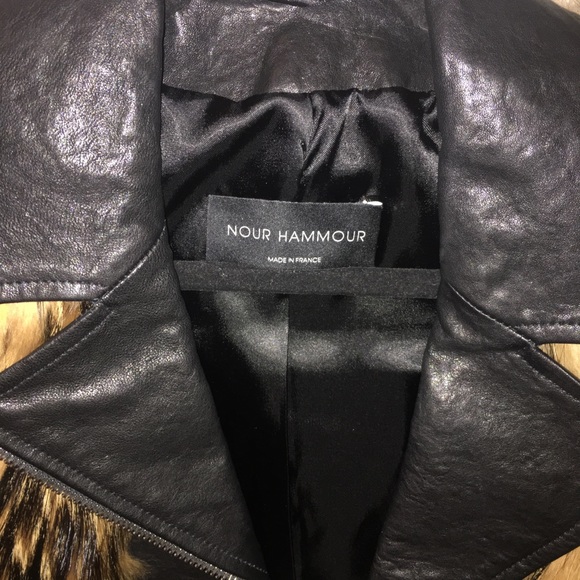 Nour Hammour Fur Leather Lena Jacket